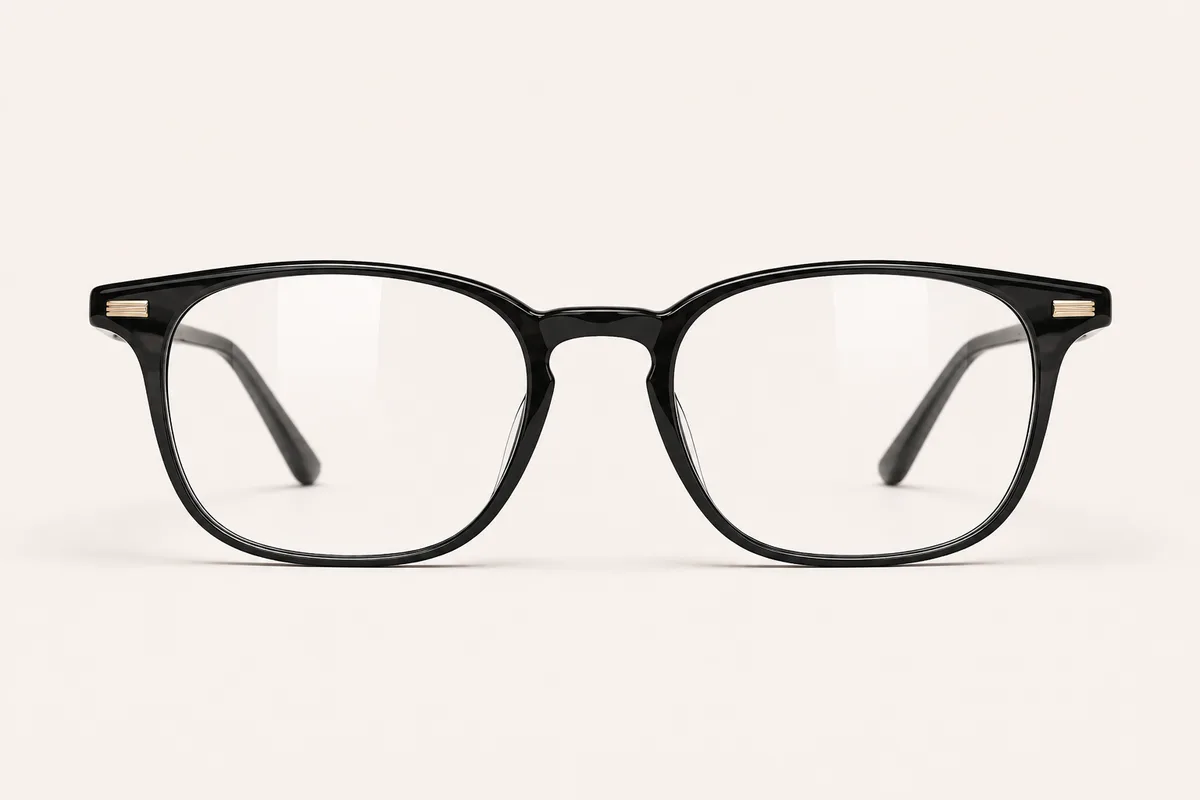 Frame with an anti-reflective lens option