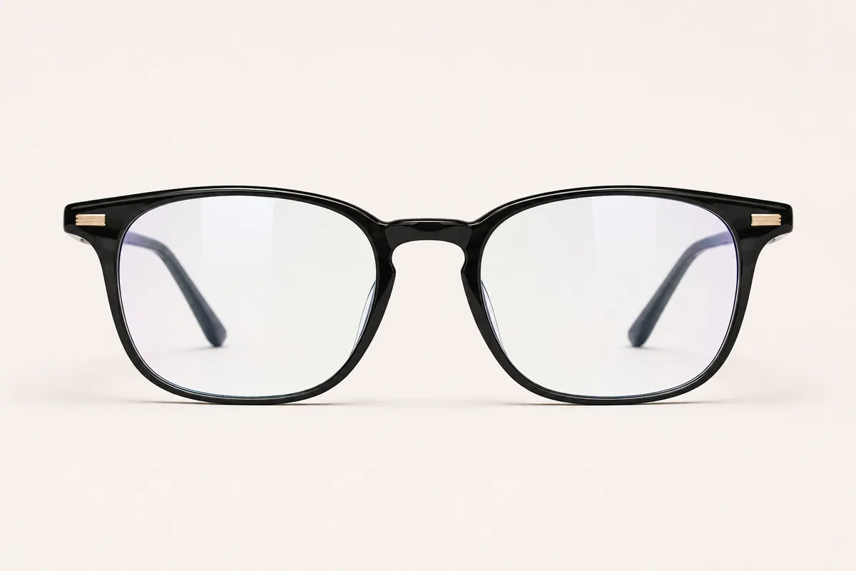 Frame with clear lenses
